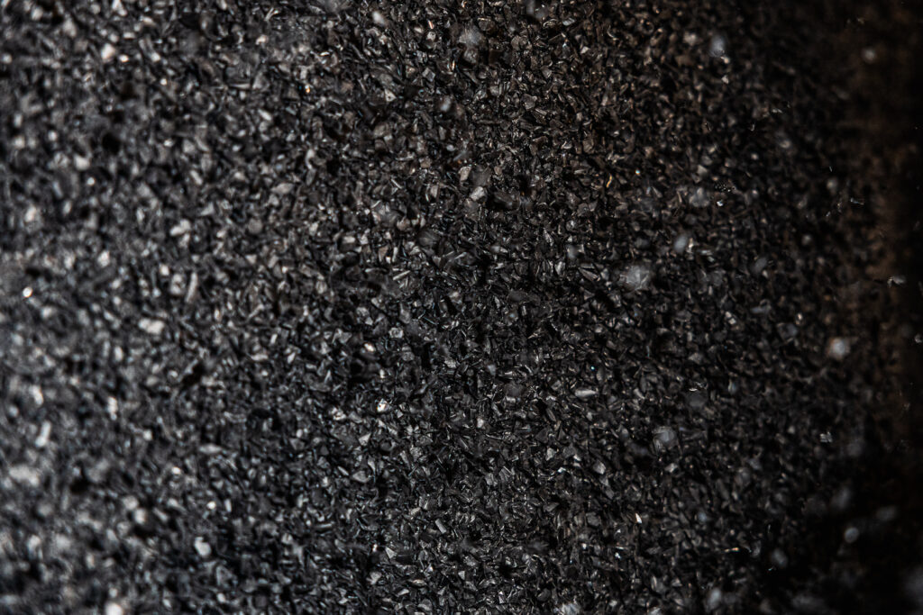 Material ready to be compounded afer cleaning step